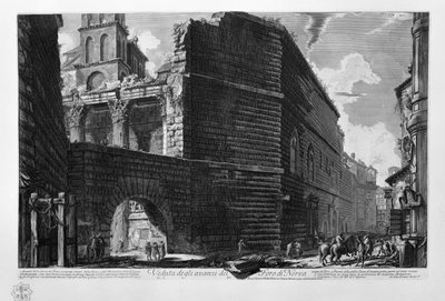 View of the Remains of the Forum of Nerva by Giovanni Battista Piranesi